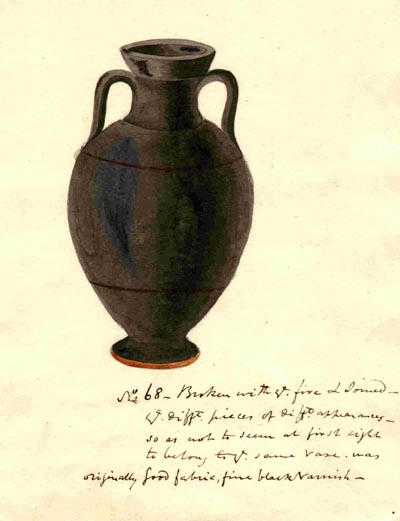 (68) Black amphora